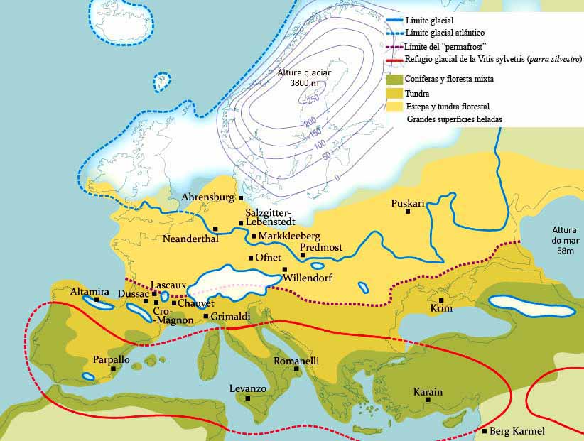 Las consecuencias de la época glacial son muy variadas